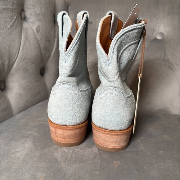 NWT Tecovas The Lucy‎ Suede Cowgirl Boots Sky Blue – Women’s 8.5 B - Picture 7 of 9